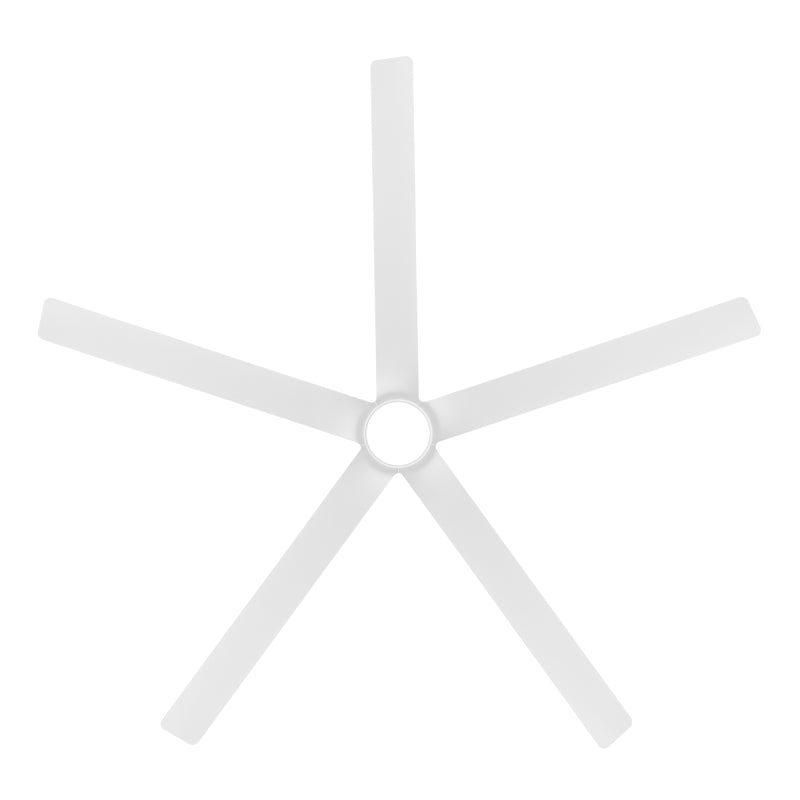 Modern Forms FR-W2601-56L Smooth 5 56" Outdoor Ceiling Fan with LED Light Kit-Matte White