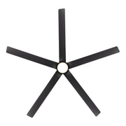 Modern Forms FR-W2601-56L Smooth 5 56" Outdoor Ceiling Fan with LED Light Kit-Soft Brass with Matte Black Blades