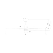 Modern Forms FR-W2601-56L Smooth 5 56" Outdoor Ceiling Fan with LED Light Kit