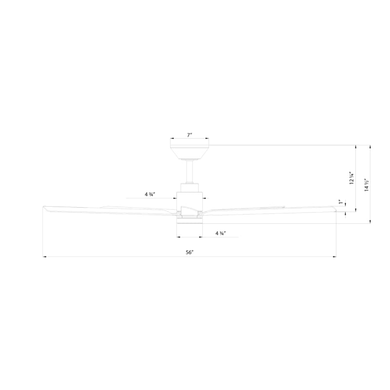 Modern Forms FR-W2601-56L Smooth 5 56" Outdoor Ceiling Fan with LED Light Kit