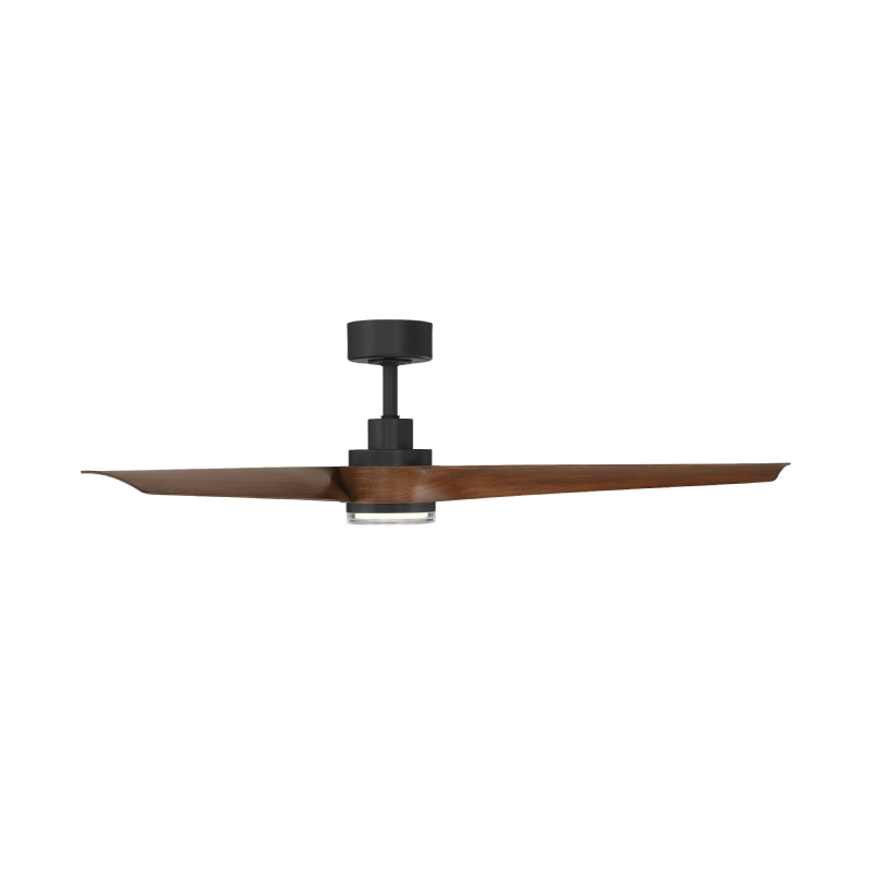 Modern Forms FR-W2605-54L Chill 54" Outdoor Ceiling Fan with LED Light Kit-Matte Black with Distressed Koa Blades