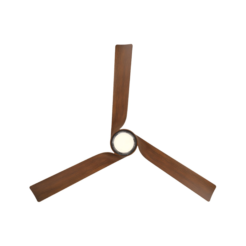 Modern Forms FR-W2605-54L Chill 54" Outdoor Ceiling Fan with LED Light Kit-Matte Black with Distressed Koa Blades
