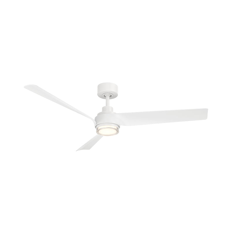 Modern Forms FR-W2605-54L Chill 54" Outdoor Ceiling Fan with LED Light Kit-Matte White