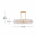 Fredrick Ramond FR30125 Rene 10-lt 60" LED Drum Chandelier