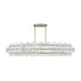Fredrick Ramond FR30125 Rene 10-lt 60" LED Drum Chandelier - Glacial