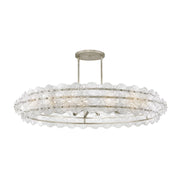 Fredrick Ramond FR30125 Rene 10-lt 60" LED Drum Chandelier - Glacial
