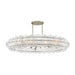 Fredrick Ramond FR30125 Rene 10-lt 60" LED Drum Chandelier - Glacial