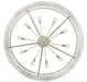 Fredrick Ramond FR30125 Rene 10-lt 60" LED Drum Chandelier - Glacial
