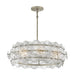 Fredrick Ramond FR30126 Rene 6-lt 31" LED Chandelier - Glacial
