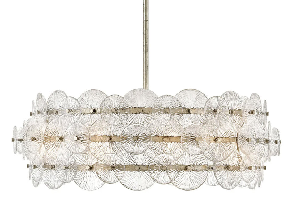 Fredrick Ramond FR30126 Rene 6-lt 31" LED Chandelier - Glacial