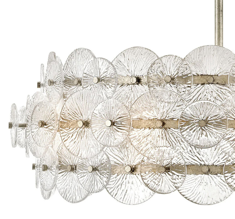 Fredrick Ramond FR30126 Rene 6-lt 31" LED Chandelier - Glacial