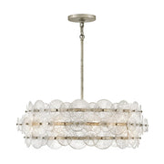 Fredrick Ramond FR30126 Rene 6-lt 31" LED Chandelier - Glacial