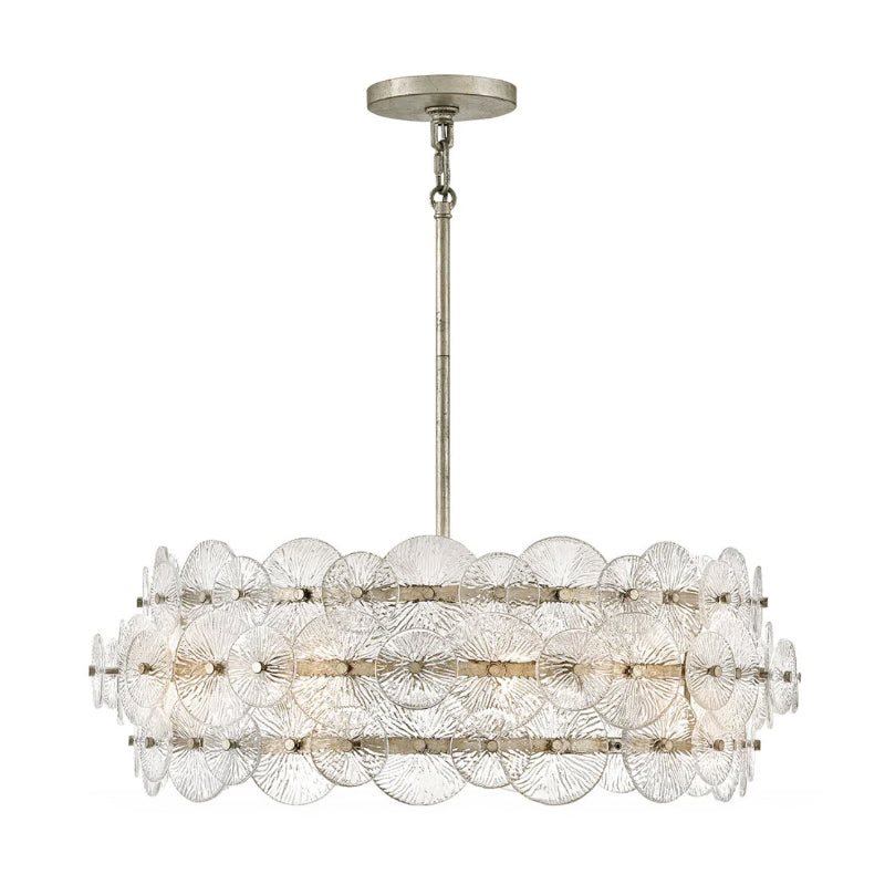 Fredrick Ramond FR30126 Rene 6-lt 31" LED Chandelier - Glacial