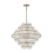 Fredrick Ramond FR30128 Rene 16-lt 29" LED Chandelier - Glacial