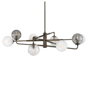Fredrick Ramond FR30508 Oberon 8-lt 48" LED Chandelier - Black Oxide