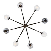 Fredrick Ramond FR30508 Oberon 8-lt 48" LED Chandelier - Black Oxide