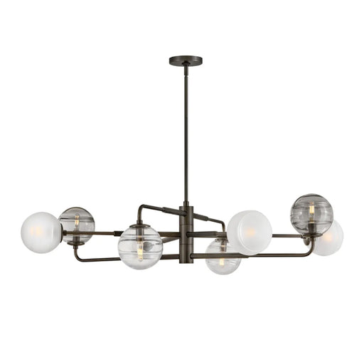 Fredrick Ramond FR30508 Oberon 8-lt 48" LED Chandelier - Black Oxide