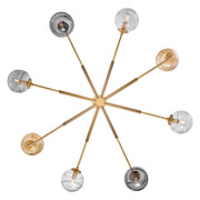 Fredrick Ramond FR30508 Oberon 8-lt 48" LED Chandelier - Heritage Brass