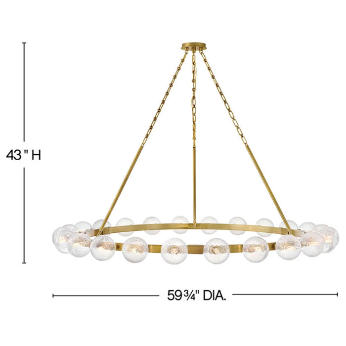 Fredrick Ramond FR30526 Coco 24-lt 60" LED Chandelier