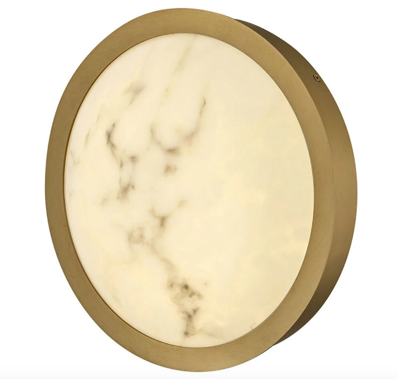 Fredrick Ramond FR31011 Cava 13" LED Flush Mount - Lacquered Brass