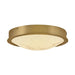 Fredrick Ramond FR31011 Cava 13" LED Flush Mount - Lacquered Brass