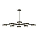 Fredrick Ramond FR31014 Cava 50" LED Convertible Semi-Flush Mount - Black Oxide