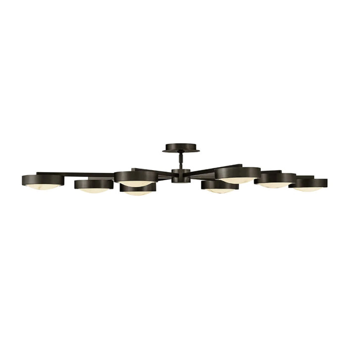 Fredrick Ramond FR31014 Cava 50" LED Convertible Semi-Flush Mount - Black Oxide