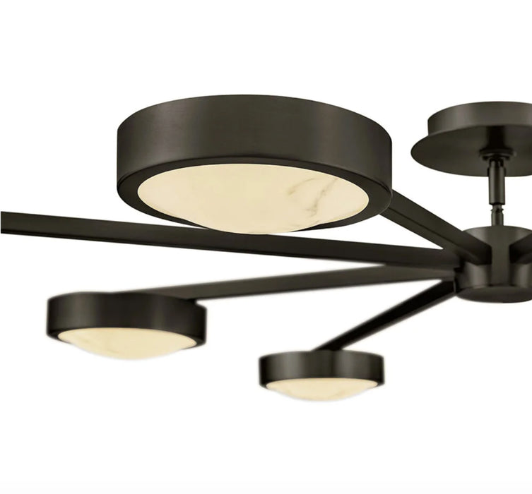 Fredrick Ramond FR31014 Cava 50" LED Convertible Semi-Flush Mount - Black Oxide