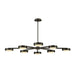Fredrick Ramond FR31014 Cava 50" LED Convertible Semi-Flush Mount - Black Oxide