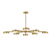 Fredrick Ramond FR31014 Cava 50" LED Convertible Semi-Flush Mount - Lacquered Brass