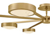 Fredrick Ramond FR31014 Cava 50" LED Convertible Semi-Flush Mount - Lacquered Brass