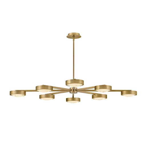Fredrick Ramond FR31014 Cava 50" LED Convertible Semi-Flush Mount - Lacquered Brass