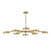 Fredrick Ramond FR31014 Cava 50" LED Convertible Semi-Flush Mount - Lacquered Brass