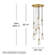 Fredrick Ramond FR31104 Cosette 9-lt 20" LED Pendant