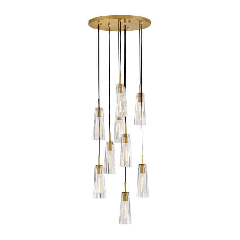 Fredrick Ramond FR31104 Cosette 9-lt 20" LED Pendant - Heritage Brass