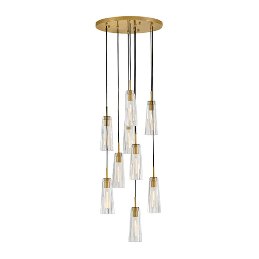 Fredrick Ramond FR31104 Cosette 9-lt 20" LED Pendant - Heritage Brass