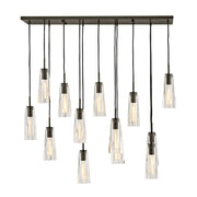 Fredrick Ramond FR31105 Cosette 13-lt 46" LED Linear Chandelier - Black Oxide