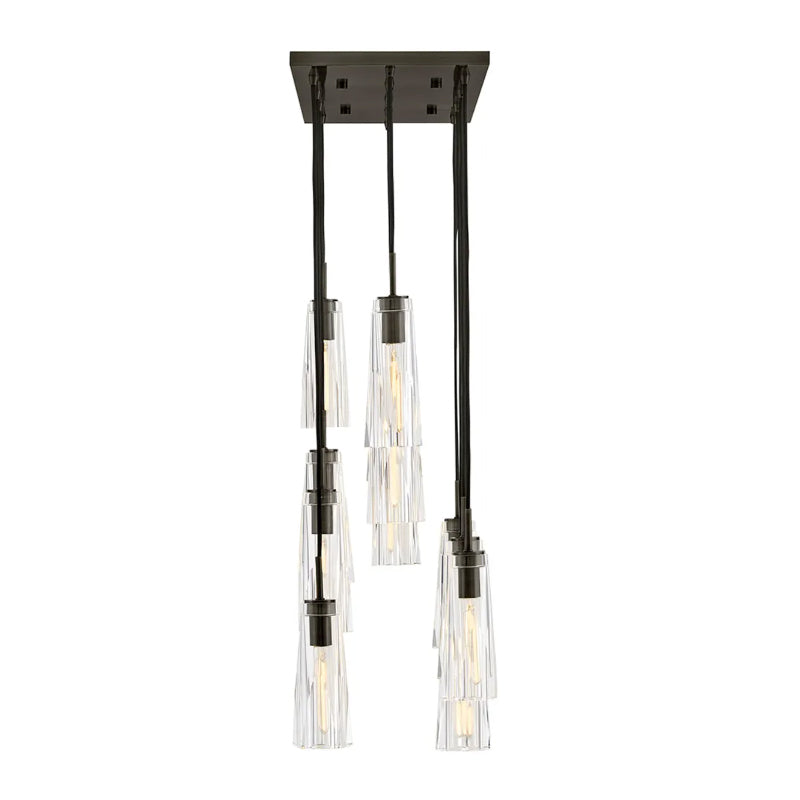 Fredrick Ramond FR31105 Cosette 13-lt 46" LED Linear Chandelier - Black Oxide