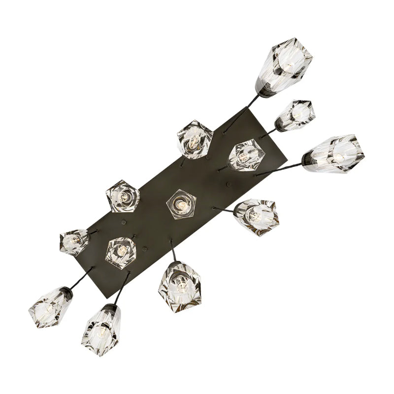 Fredrick Ramond FR31105 Cosette 13-lt 46" LED Linear Chandelier - Black Oxide