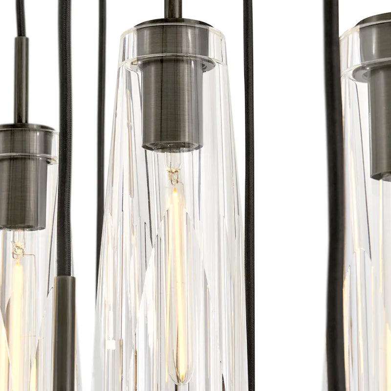 Fredrick Ramond FR31105 Cosette 13-lt 46" LED Linear Chandelier - Black Oxide
