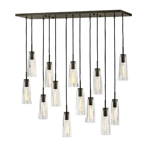 Fredrick Ramond FR31105 Cosette 13-lt 46" LED Linear Chandelier - Black Oxide