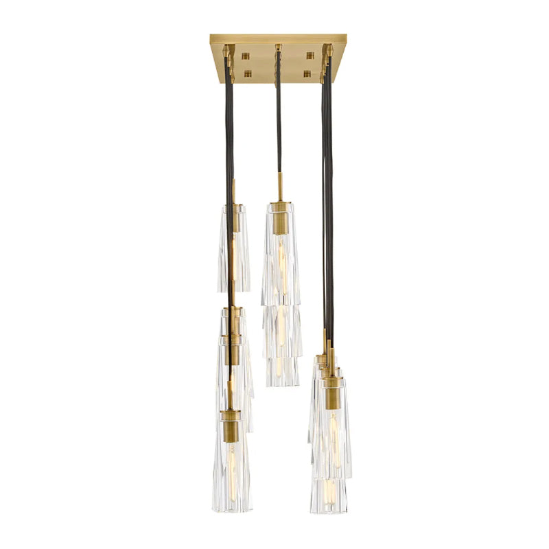 Fredrick Ramond FR31105 Cosette 13-lt 46" LED Linear Chandelier - Heritage Brass