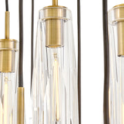 Fredrick Ramond FR31105 Cosette 13-lt 46" LED Linear Chandelier - Heritage Brass
