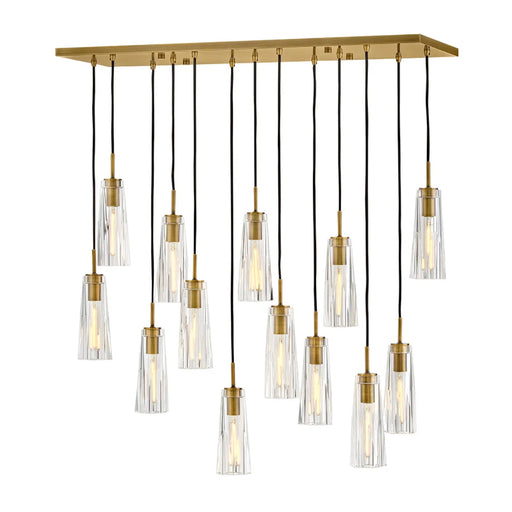 Fredrick Ramond FR31105 Cosette 13-lt 46" LED Linear Chandelier - Heritage Brass