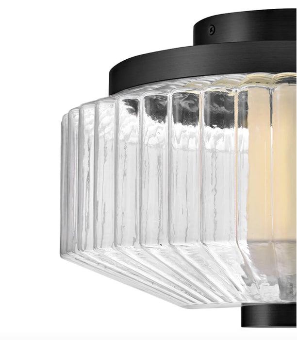 Fredrick Ramond FR41463 Reign 13" LED Flush Mount - Black