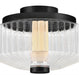 Fredrick Ramond FR41463 Reign 13" LED Flush Mount - Black