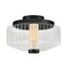 Fredrick Ramond FR41463 Reign 13" LED Flush Mount - Black