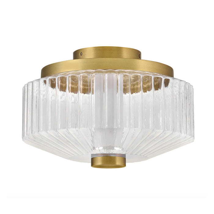 Fredrick Ramond FR41463 Reign 13" LED Flush Mount - Lacquered Brass
