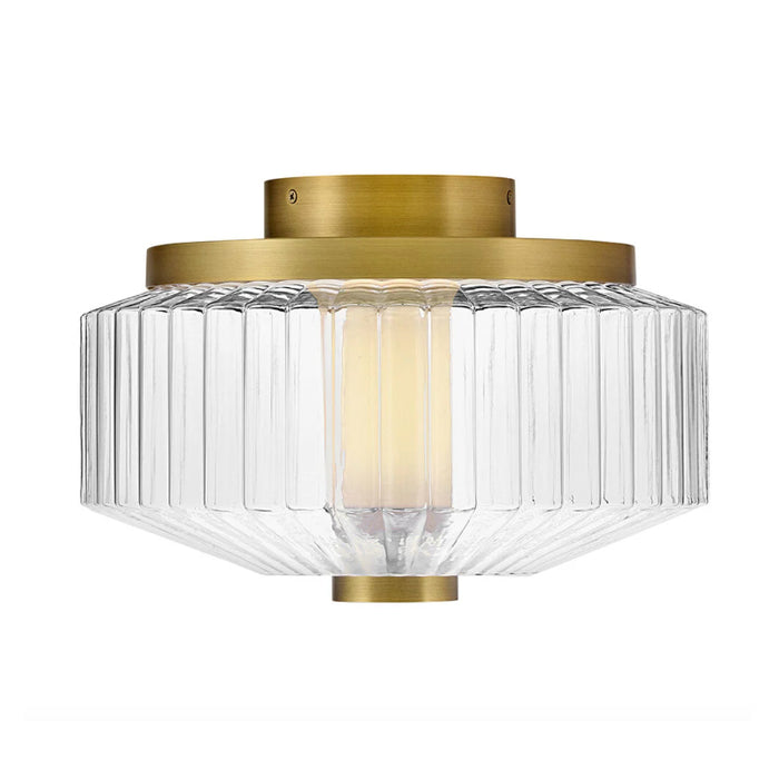 Fredrick Ramond FR41463 Reign 13" LED Flush Mount - Lacquered Brass