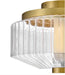 Fredrick Ramond FR41463 Reign 13" LED Flush Mount - Lacquered Brass